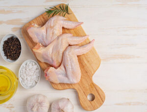 Frozen chicken wings