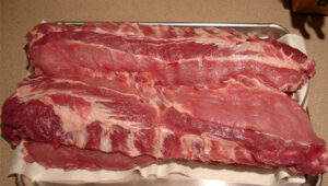 Frozen Shaved pork riblets